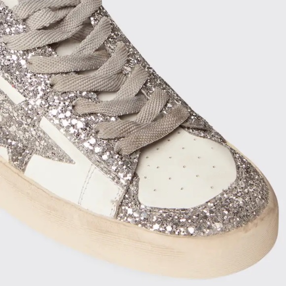 Golden Goose Stardan glitter low-top sneakers NWB size 8 - Picture 2 of 13
